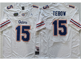 Florida Gators #15 Tim Tebow White College Football F.U.S.E. Limited Jersey