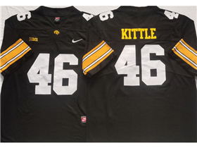 Iowa Hawkeyes #46 George Kittle Black College Football Jersey