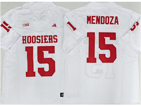 Indiana Hoosiers #15 Fernando Mendoza White College Football F.U.S.E. Limited Jersey
