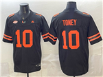 Miami Hurricanes #10 Malachi Toney Black College Football F.U.S.E. Limited Jersey