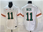 Miami Hurricanes #11 Carson Beck White College Football F.U.S.E. Limited Jersey