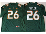 Miami Hurricanes #26 Sean Taylor Green College Football Jersey