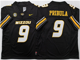 Missouri Tigers #9 Beau Pribula Black College Football F.U.S.E. Limited Jersey