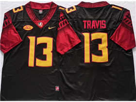 Florida State Seminoles #13 Jordan Travis Black College Football Jersey