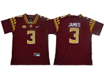 Florida State Seminoles #3 Derwin James Youth Red College Football Jersey