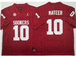 Oklahoma Sooners #10 John Mateer Red College Football F.U.S.E. Limited Jersey