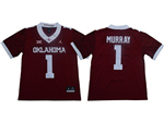 Oklahoma Sooners #1 Kyler Murray Red Game Winning Streak College Football Jersey