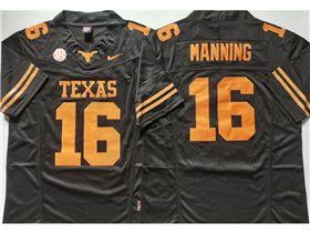 Texas Longhorns #16 Arch Manning Black College Football F.U.S.E. Limited Jersey