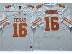 Texas Longhorns #16 Arch Manning White College Football Jersey