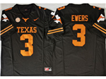 Texas Longhorns #3 Quinn Ewers Black College Football F.U.S.E. Limited Jersey