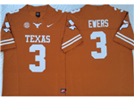 Texas Longhorns #3 Quinn Ewers Orange College Football F.U.S.E. Limited Jersey