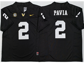 Vanderbilt Commodores #2 Diego Pavia Black College Football F.U.S.E. Limited Jersey