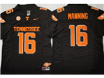 Tennessee Volunteers #16 Peyton Manning Black College Football F.U.S.E. Limited Jersey