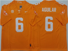 Tennessee Volunteers #6 Joey Aguilar Orange College Football F.U.S.E. Limited Jersey