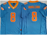 Tennessee Volunteers #8 Nico Iamaleava Blue College Football F.U.S.E. Limited Jersey