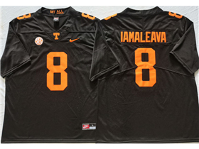 Tennessee Volunteers #8 Nico Iamaleava Dark Gray College Football Jersey