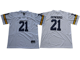 Michigan Wolverines #21 Desmond Howard White College Football Jersey