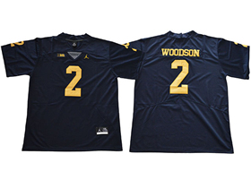 Michigan Wolverines #2 Charles Woodson Navy College Football Jersey