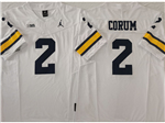 Michigan Wolverines #2 Blake Corum White College Football F.U.S.E. Limited Jersey