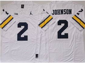 Michigan Wolverines #2 Will Johnson White College Football F.U.S.E. Limited Jersey