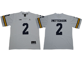 Michigan Wolverines #2 Shea Patterson White College Football Jersey