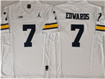 Michigan Wolverines #7 Donovan Edwards White College Football F.U.S.E. Limited Jersey