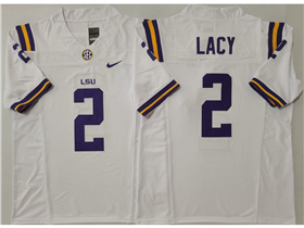 LSU Tigers #2 Kyren Lacy White College Football F.U.S.E. Limited Jersey