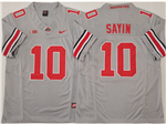 Ohio State Buckeyes #10 Julian Sayin Gray College Football F.U.S.E. Limited Jersey