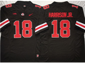 Ohio State Buckeyes #18 Marvin Harrison Jr. Black College Football F.U.S.E. Limited Jersey