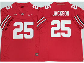 Ohio State Buckeyes #25 Bo Jackson Red College Football F.U.S.E. Limited Jersey