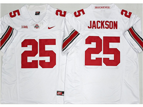 Ohio State Buckeyes #25 Bo Jackson White College Football F.U.S.E. Limited Jersey