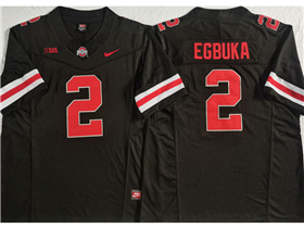 Ohio State Buckeyes #2 Emeka Egbuka Black College Football F.U.S.E. Limited Jersey