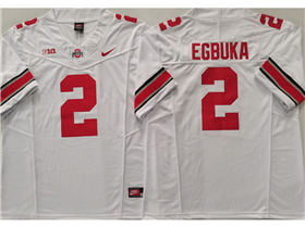 Ohio State Buckeyes #2 Emeka Egbuka White College Football F.U.S.E. Limited Jersey