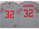 Ohio State Buckeyes #32 TreVeyon Henderson Gray College Football F.U.S.E. Limited Jersey