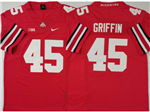 Ohio State Buckeyes #45 Archie Griffin Red College Football Jersey