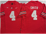 Ohio State Buckeyes #4 Jeremiah Smith Red College Football F.U.S.E. Limited Jersey