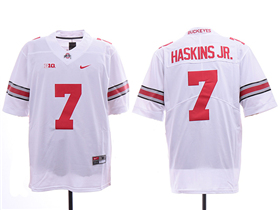 Ohio State Buckeyes #7 Dwayne Haskins Jr. White College Football Jersey