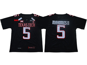 Texas Tech Red Raiders #5 Patrick Mahomes Black College Football Jersey