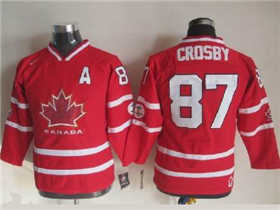 2010 Winter Olympics Team Canada #87 Sidney Crosby Youth Red Hockey Jersey