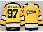 Erie Otters #97 Connor McDavid Yellow OHL Hockey Jersey