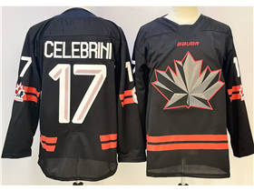 2026 Winter Olympics Team Canada #17 Macklin Celebrini Black Hockey Jersey