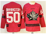 2026 Winter Olympics Team Canada #50 Jordan Binnington Red Hockey Jersey