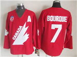 1991 Canada Cup Team Canada #7 Ray Bourque CCM Vintage Red Hockey Jersey