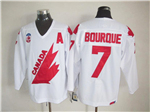 1991 Canada Cup Team Canada #7 Ray Bourque CCM Vintage hite Hockey Jersey