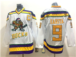 The Mighty Ducks #9 Paul Kariya CCM White Movie Jersey