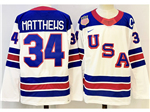2026 Winter Olympics Team USA #34 Auston Matthews White Hockey Jersey