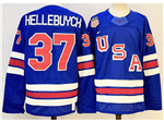 2026 Winter Olympics Team USA #37 Connor Hellebuyck Blue Hockey Jersey