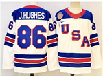 2026 Winter Olympics Team USA #86 Jack Hughes White Hockey Jersey