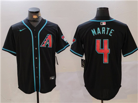 Arizona Diamondbacks #4 Ketel Marte Black Limited Jersey