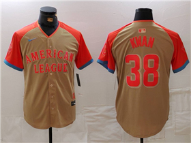 American League #38 Steven Kwan Cream 2024 MLB All-Star Game Limited Jersey